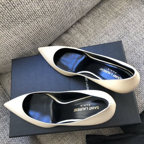 Saint Laurent Charlotte Size 39 Coquille 55mm YSL Pumps - Picture 8 of 13